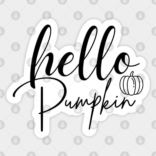Hello pumpkin Sticker by Peach Lily Rainbow